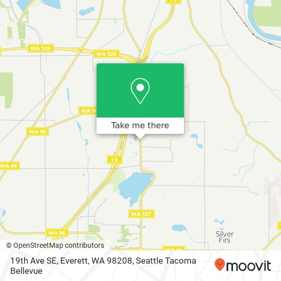 Mapa de 19th Ave SE, Everett, WA 98208