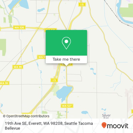 Mapa de 19th Ave SE, Everett, WA 98208