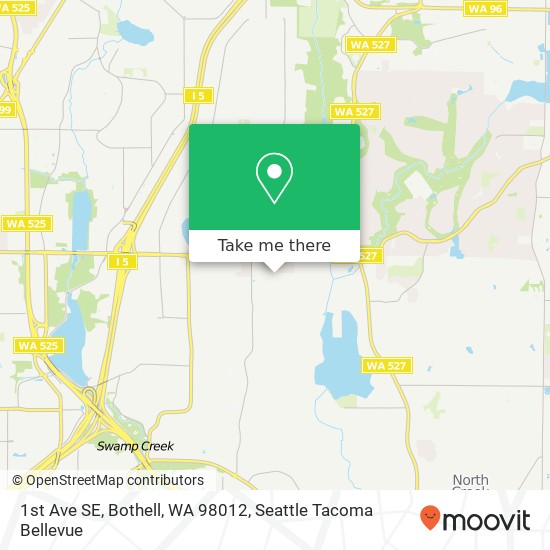 Mapa de 1st Ave SE, Bothell, WA 98012