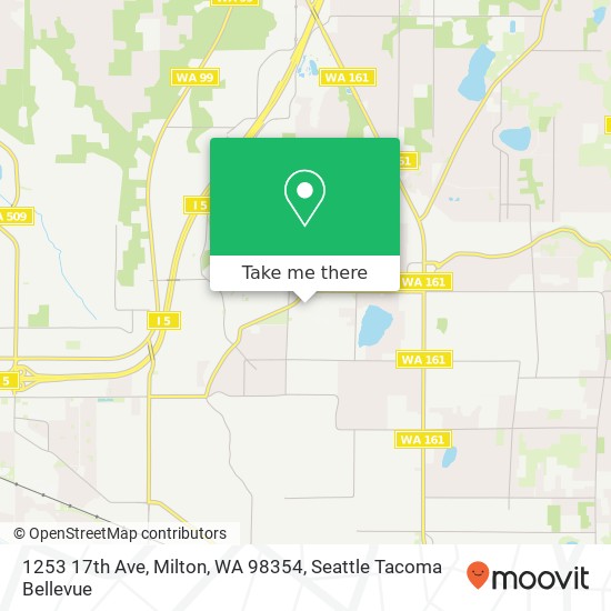 Mapa de 1253 17th Ave, Milton, WA 98354