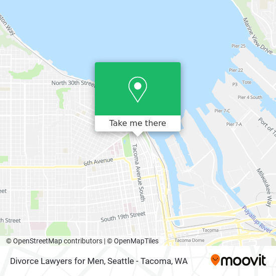 Divorce Lawyers for Men map