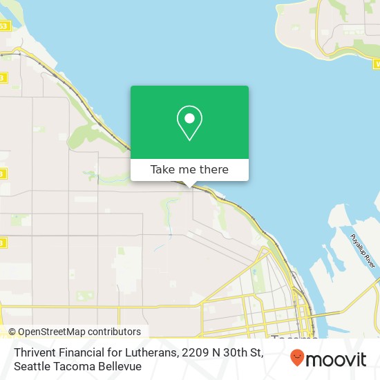 Mapa de Thrivent Financial for Lutherans, 2209 N 30th St