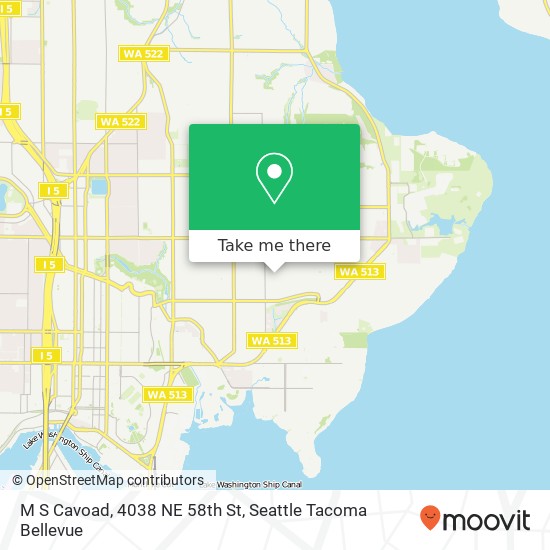 Mapa de M S Cavoad, 4038 NE 58th St