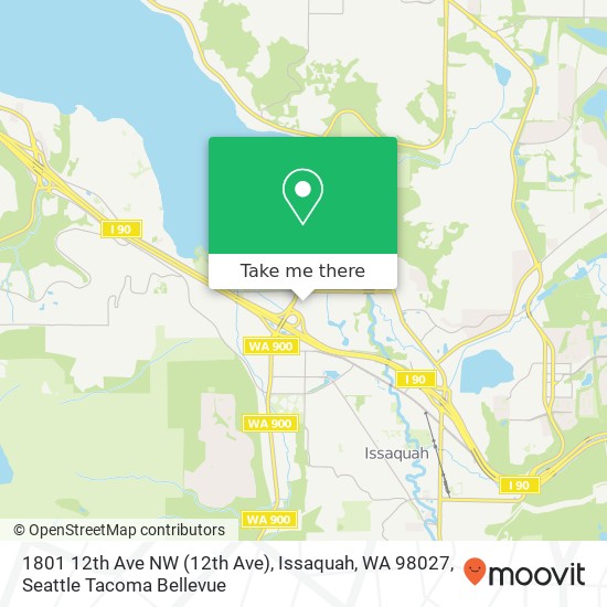 1801 12th Ave NW (12th Ave), Issaquah, WA 98027 map