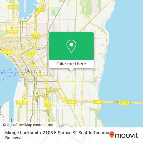 Mapa de Mirage Locksmith, 2108 E Spruce St