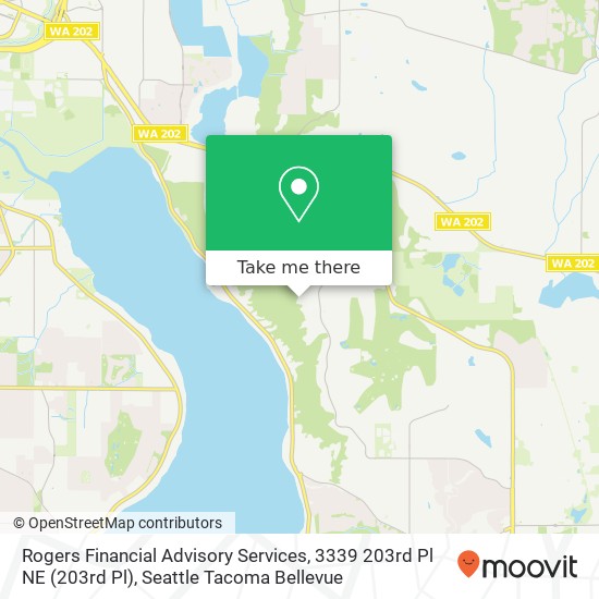 Rogers Financial Advisory Services, 3339 203rd Pl NE map