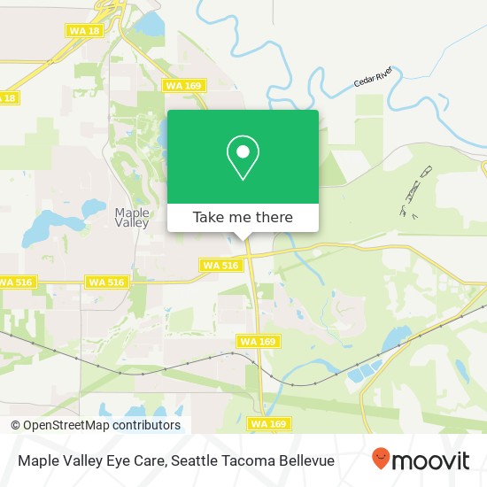 Mapa de Maple Valley Eye Care, 26615 Maple Valley Black Diamond Rd SE