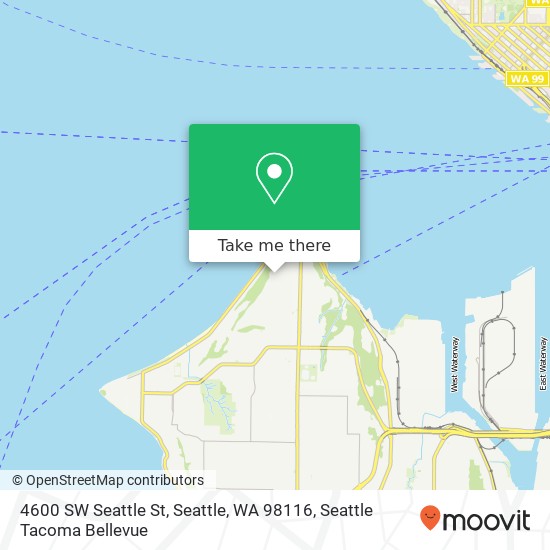 Mapa de 4600 SW Seattle St, Seattle, WA 98116
