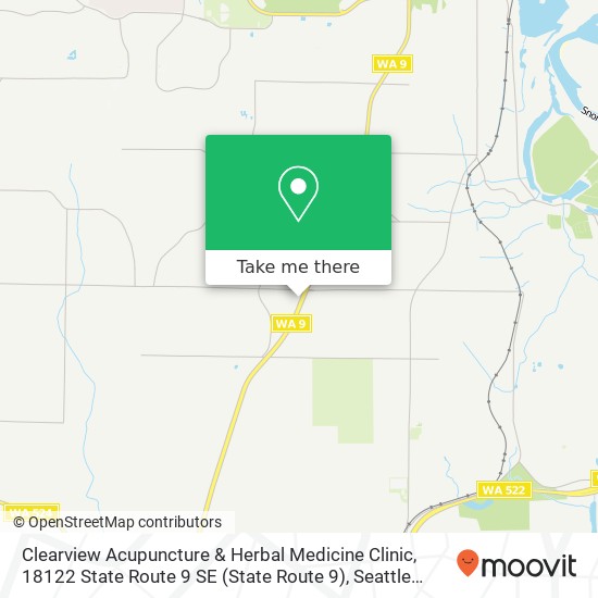 Clearview Acupuncture & Herbal Medicine Clinic, 18122 State Route 9 SE map