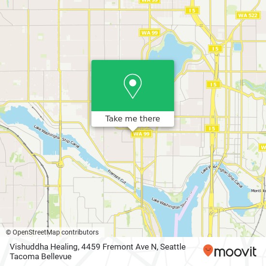 Mapa de Vishuddha Healing, 4459 Fremont Ave N