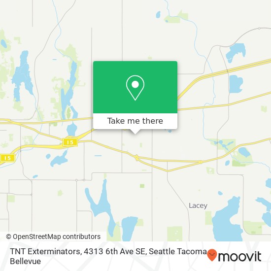 Mapa de TNT Exterminators, 4313 6th Ave SE