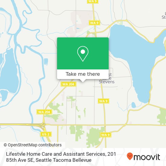 Mapa de Lifestvle Home Care and Assistant Services, 201 85th Ave SE