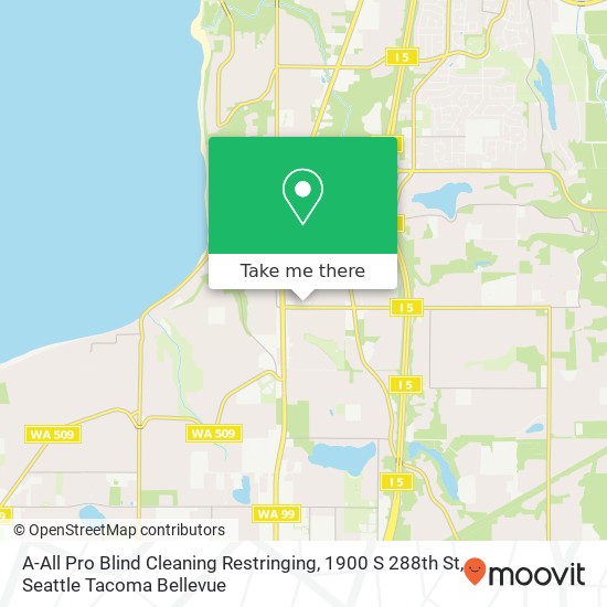 Mapa de A-All Pro Blind Cleaning Restringing, 1900 S 288th St