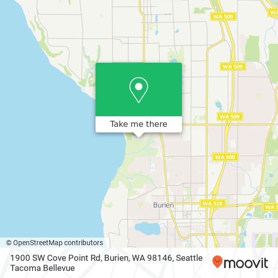 1900 SW Cove Point Rd, Burien, WA 98146 map