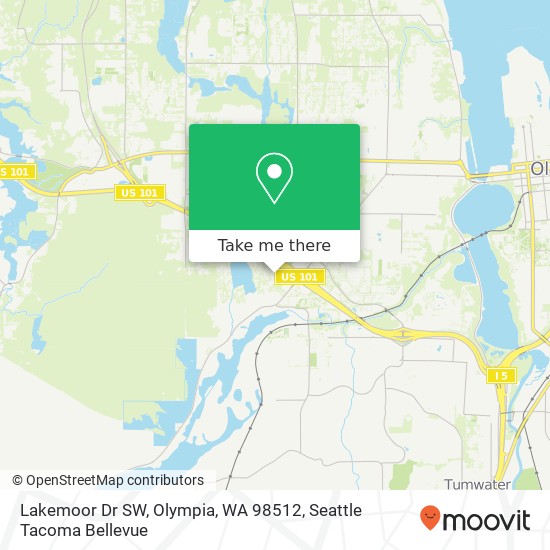 Mapa de Lakemoor Dr SW, Olympia, WA 98512