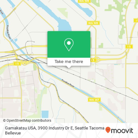 Mapa de Gamakatsu USA, 3900 Industry Dr E