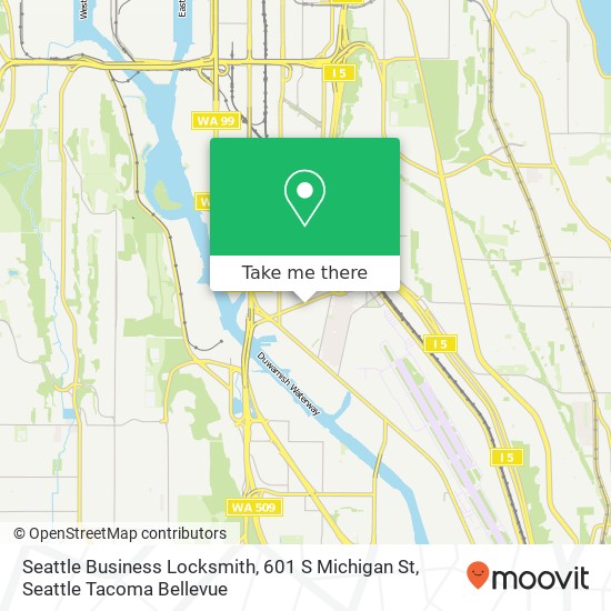 Seattle Business Locksmith, 601 S Michigan St map