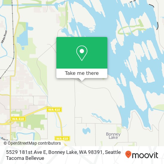 Mapa de 5529 181st Ave E, Bonney Lake, WA 98391