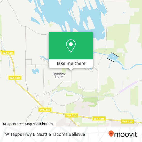 Mapa de W Tapps Hwy E, Bonney Lake (LAKE TAPPS), WA 98391