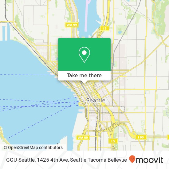 GGU-Seattle, 1425 4th Ave map