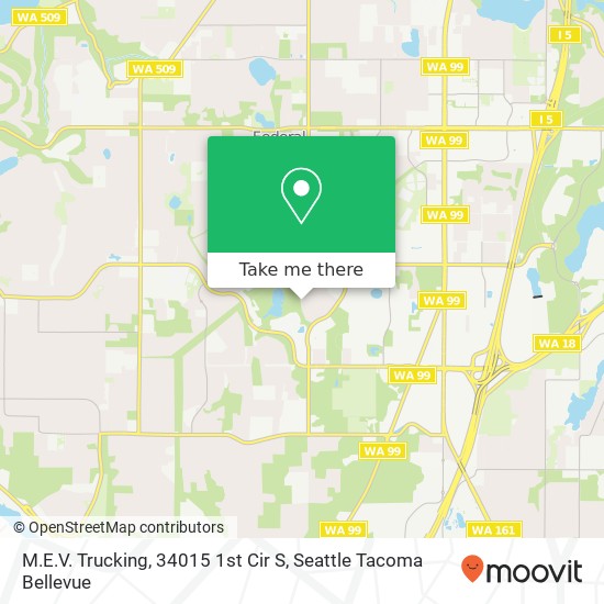 Mapa de M.E.V. Trucking, 34015 1st Cir S