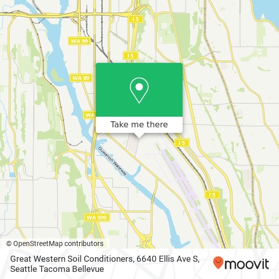 Mapa de Great Western Soil Conditioners, 6640 Ellis Ave S