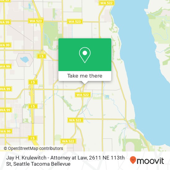 Jay H. Krulewitch - Attorney at Law, 2611 NE 113th St map