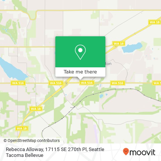Rebecca Alloway, 17115 SE 270th Pl map