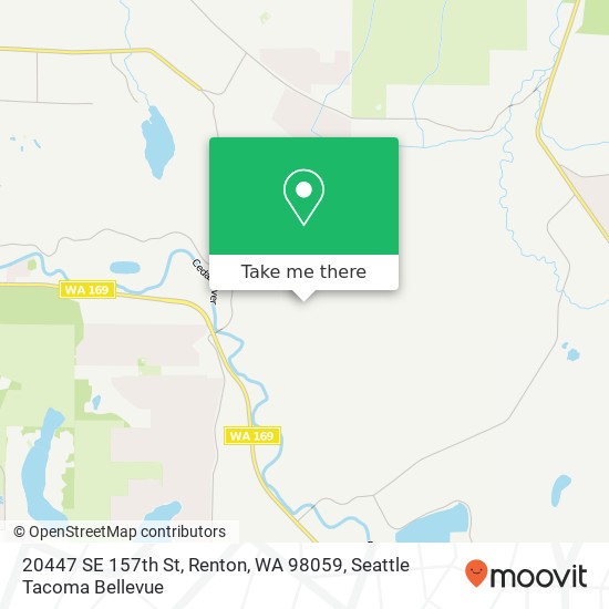 Mapa de 20447 SE 157th St, Renton, WA 98059
