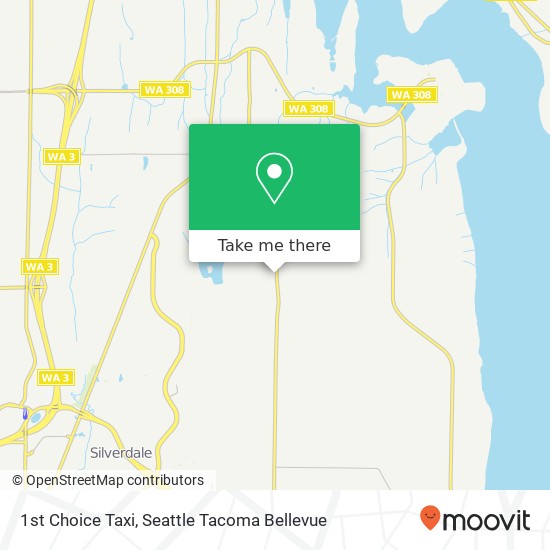 Mapa de 1st Choice Taxi