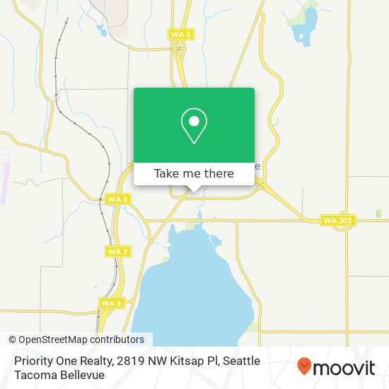 Priority One Realty, 2819 NW Kitsap Pl map