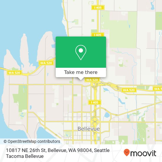 10817 NE 26th St, Bellevue, WA 98004 map