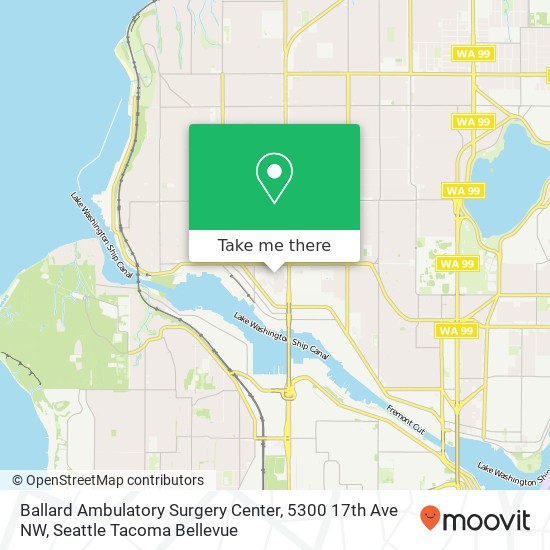 Mapa de Ballard Ambulatory Surgery Center, 5300 17th Ave NW