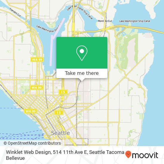 Mapa de Winklet Web Design, 514 11th Ave E