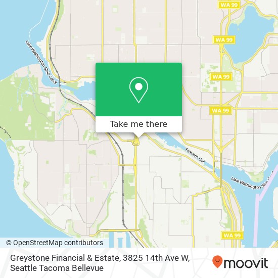 Mapa de Greystone Financial & Estate, 3825 14th Ave W