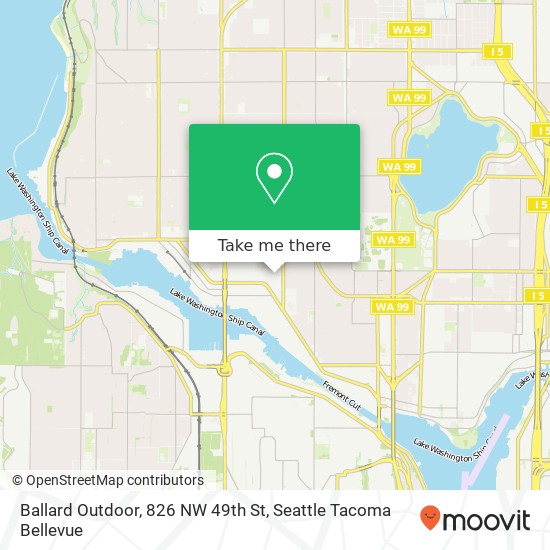 Ballard Outdoor, 826 NW 49th St map