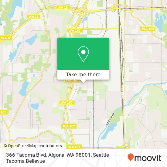 366 Tacoma Blvd, Algona, WA 98001 map