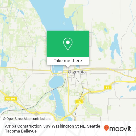 Mapa de Arriba Construction, 309 Washington St NE