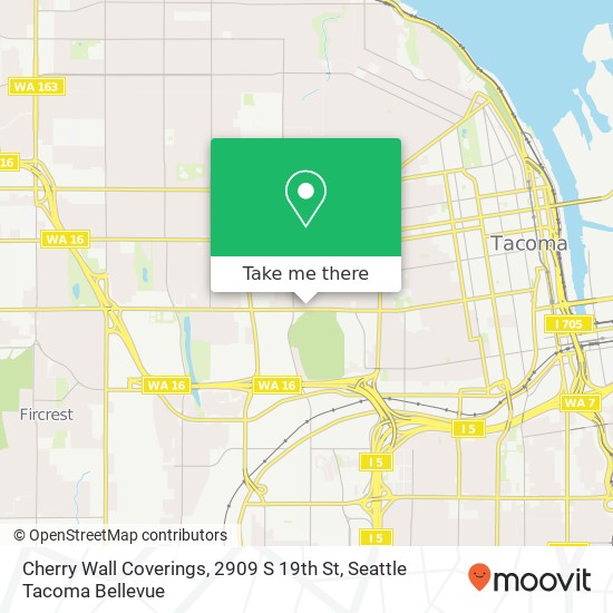 Mapa de Cherry Wall Coverings, 2909 S 19th St