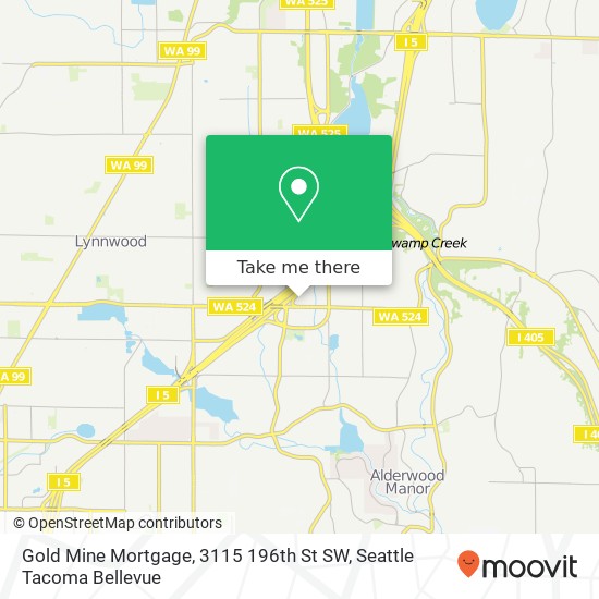 Gold Mine Mortgage, 3115 196th St SW map