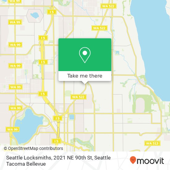 Mapa de Seattle Locksmiths, 2021 NE 90th St