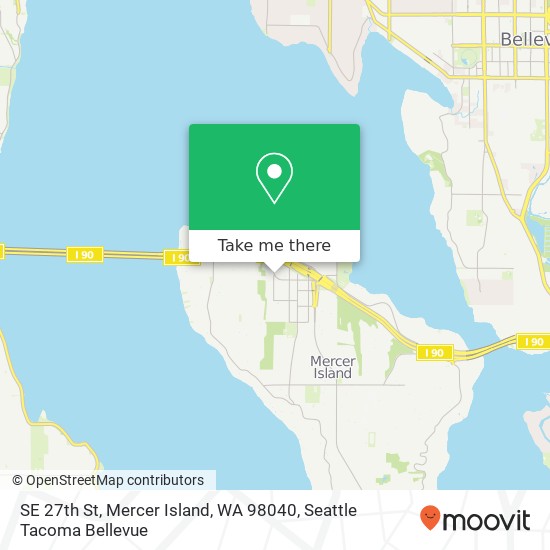 SE 27th St, Mercer Island, WA 98040 map