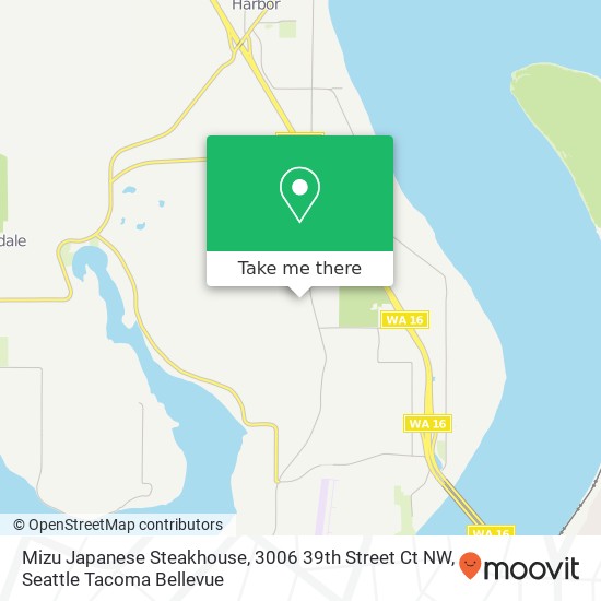 Mapa de Mizu Japanese Steakhouse, 3006 39th Street Ct NW