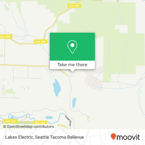 Lakes Electric map