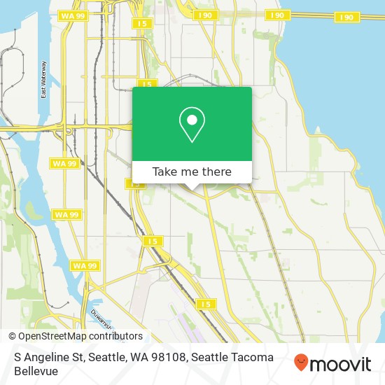 S Angeline St, Seattle, WA 98108 map