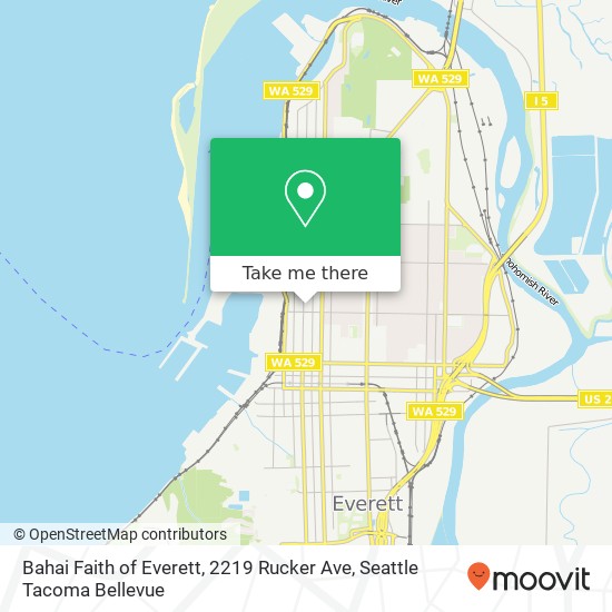 Bahai Faith of Everett, 2219 Rucker Ave map