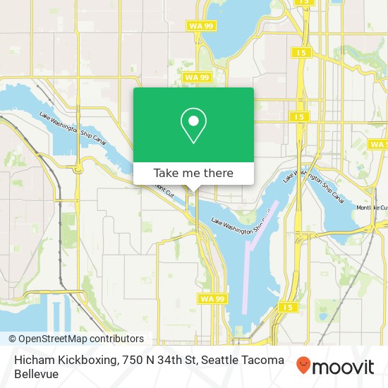 Mapa de Hicham Kickboxing, 750 N 34th St
