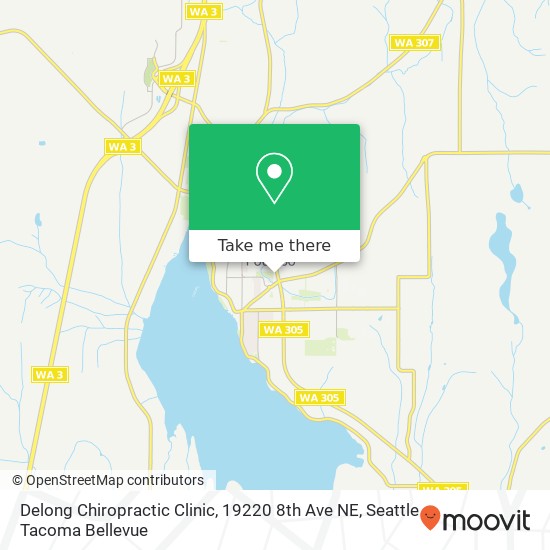 Mapa de Delong Chiropractic Clinic, 19220 8th Ave NE