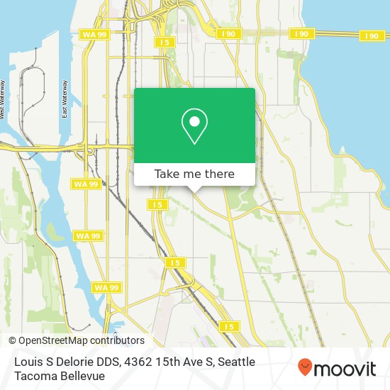 Louis S Delorie DDS, 4362 15th Ave S map