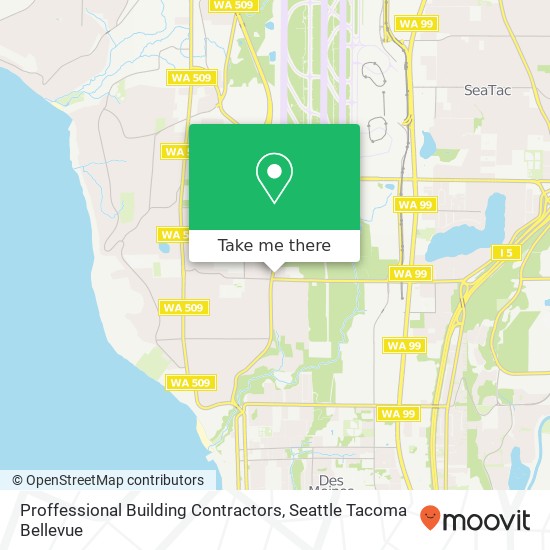 Proffessional Building Contractors map